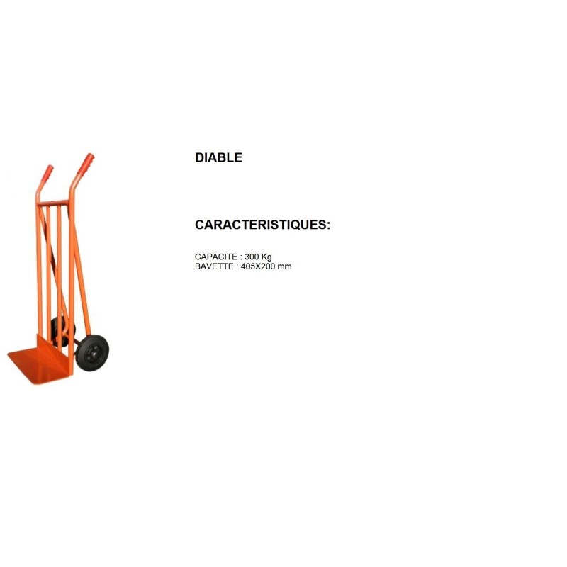 Diable Aluminium Professionnel RLW Alu200 - 200kg Charge - Pelle 280x280mm - Fabriqué UE