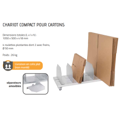 Chariot compact pour cartons KM840