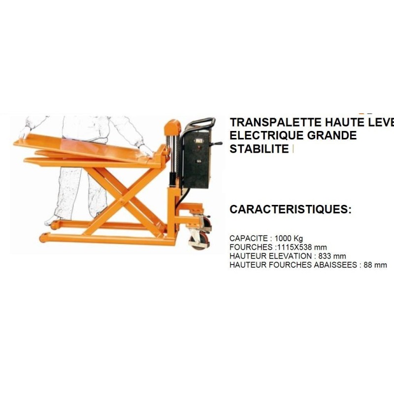 Plateforme Pour Transpalette 1000kg - 1150x580mm - Acier - Pour Marchandises En Vrac